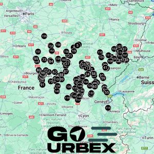 Carte urbex Bourgogne-Franche-Comté 2026 affichée sur smartphone pour explorer des lieux abandonnés.