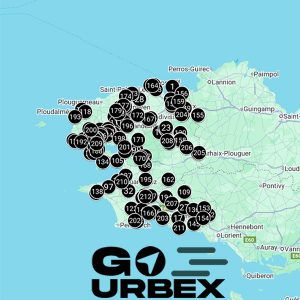 Carte urbex Finistère 2026 sur smartphone pour explorer Brest et Quimper.