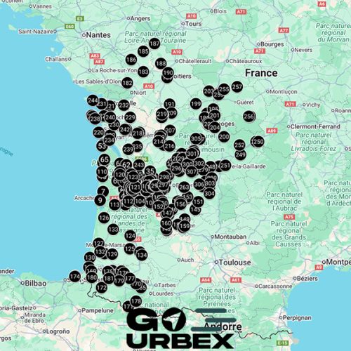 Carte Urbex Nouvelle-Aquitaine