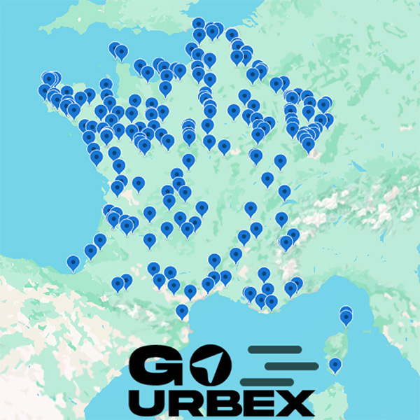 Carte Urbex Gratuite 2026 : 200 lieux abandonnés Aperçu de la carte urbex gratuite avec des points de spots d'exploration en France
