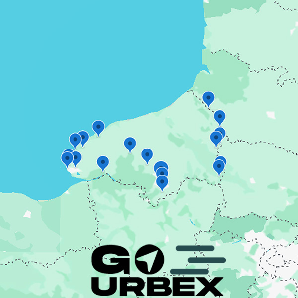 Carte urbex Seine-Maritime 2026 sur smartphone pour explorer Rouen et Le Havre.