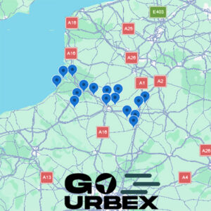 Carte urbex Somme sur smartphone affichant 17 points GPS de lieux abandonnés.