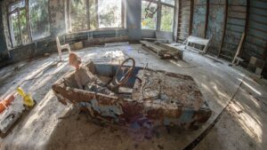 Vue d'un ancien park d’attraction dans le Morbihan